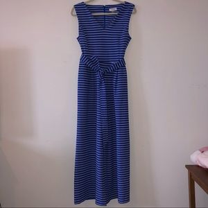 Calvin Klein | Blue & White Striped Jumpsuit